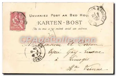 Pont-Aven — Ponte rustica do Plessis, Vale do Aven — Villard Quilinger, n°229 — Verso