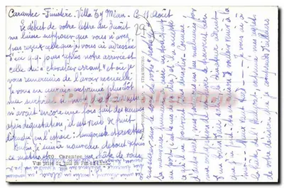 Stara pocztówka Carantec widok z pen a Land — Rewers