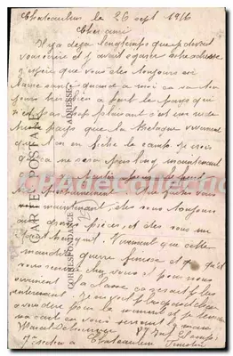 Châteaulin — Ogólny widok — Wydawca: Poczta Châteaulin, nr 1078 — Rewers