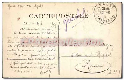 Brest - O Castelo, vista geral tirada do Ponte Nacional — Fototipia VASSELLIER - Nantes, n° 2972 — Verso