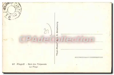 Plogoff — Baai van de Dood — De Strand — « Réal Photo » G. & P. Singsbourg — Achterkant