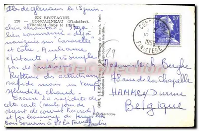 Concarneau — Thoniers na portowym przystani — Greff — Rewers