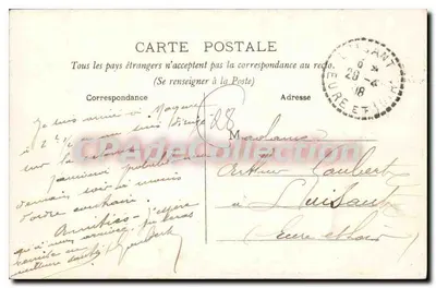 Le Pereche Pittoresque — CHARBONNIÈRES (E.-et-L.) — O Castelo — Verso