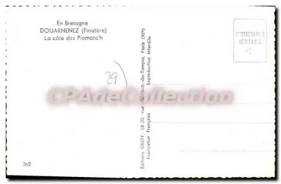 Douarnenez (Finistère) — La costa de los Plomarc'h — Ediciones GREFF — Reverso