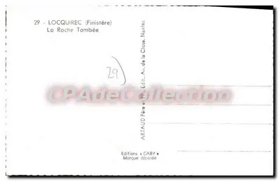 Locquirec (Finistère) — La Roche Tombée — Wydawnictwo Gaby — Rewers