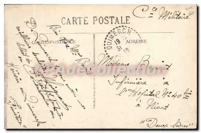 PONT-de-BLOIS — widok kościoła — wydawca: Château — Rewers