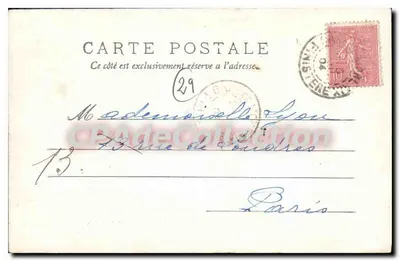 Wyspa Louët i Zamek Taureau — Okolice Morlaix — Fot. Fougère, Morlaix — Rewers