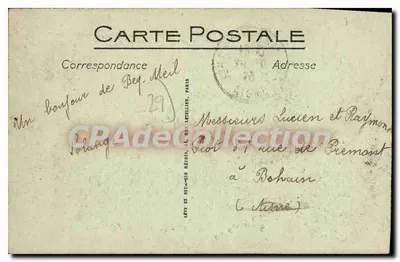 Beg-Meil — Vista da Cale — LL. — Editor LL. — Verso