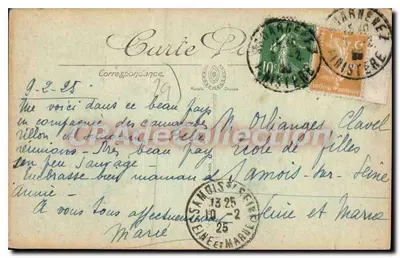 Douarnenez — O Môle — Editor L.L. n°28 — Verso