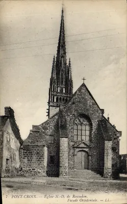 Ponte-Croix — Igreja de Nossa Senhora de Roscudon — Fachada Ocidental — LL.