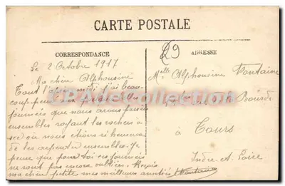 Frau im Kleid von Pont-Aven — Serie 'Mœurs et Types Bretons' — Verleger LL. Selecta — Rückseite