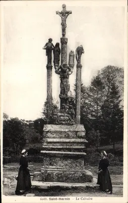 Saint-Hernin — O Calvaire — editor desconhecido, n° 6088