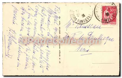 Quimper — De kades van de Odé — uitgever A.R. n°24 — Achterkant