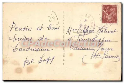 Landivisiau — Place de l'Église e Monument aux Morts — CPAdeCollection — Verso