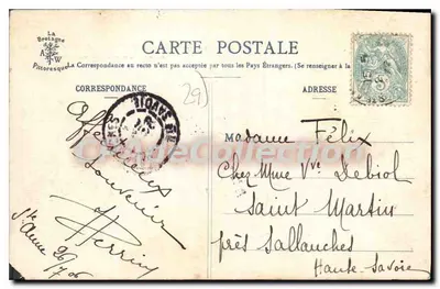 Ste-Anne-d'Auray — El Día del Perdón — La Misa en la Scala Sancta — Colección A. Waron, St-Brieuc — Reverso