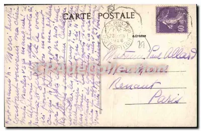 Le Cabellou : Concarneau — vista da costa rochosa — Giffard — Verso