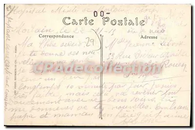 Morlaix — Dolina Traon-ar-Velin, Szpital i Zakład dla Chorych psychicznych — Wydawca: IMP. PHOT. NEURDIN ET CIE. — Rewers