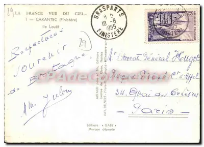 Ilha Louët — Finistère — Edições Gaby — Verso