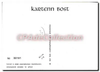 Le Faou — ar faou — Finistère — wydawca Kartenn Bost, n° 00181 — Rewers