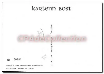 हुएलगोट — फिनिस्तेर — प्रकाशक पियर ले बिहान, संख्या 00181 — पीछे