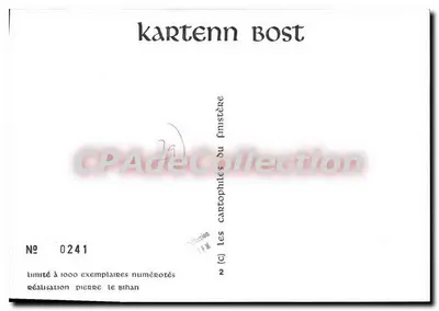 Brest — herb — wydawca Pierre Le Bihan, nr 0241 — Rewers