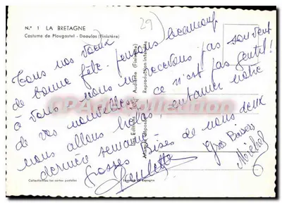 Kleding van Plougastral - Daoulas (Finistère) — Uitgever Les Éditions Audibert, N°1 — Achterkant