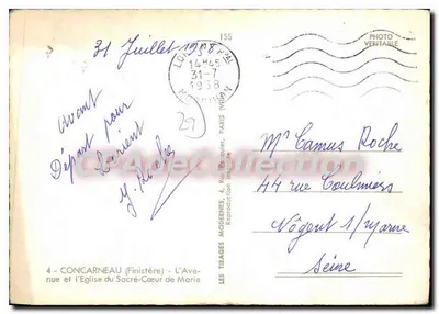 Concarneau — Chiesa del Sacro Cuore di Maria — Le Stampa Moderne — Verso