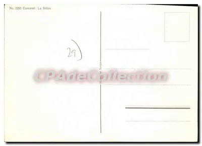 Camaret: Der Sillon — Gemälde von J. E. Sévollée — Verlag: CPADeCollection — Rückseite