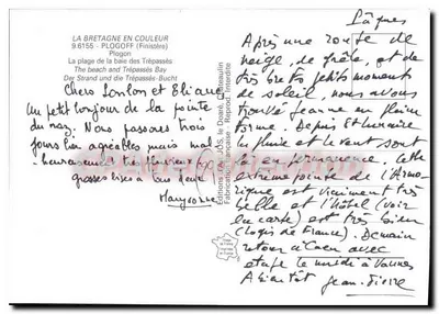 Plaża Trépassés — Plogoff (Finistère) — Éditions JDS, Francja — Rewers
