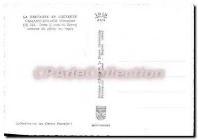 Camaret-sur-Mer — barcos de pesca em repouso — Éditions d'Art JOS — Verso