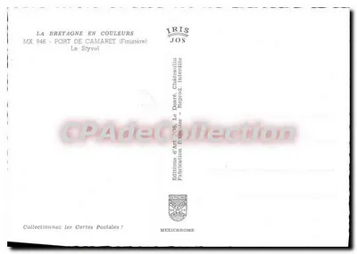 Porto de Camaret — Finistère — Éditions d'Art JOS — Verso