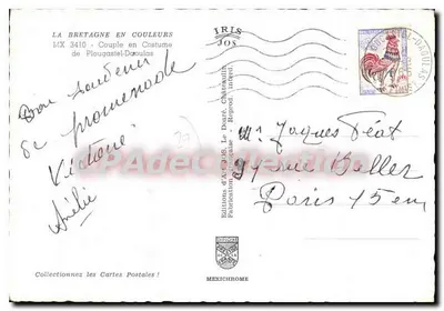 Casal em Traje — Plougaouet-Daoulas — Éditions d'Art JOS — Verso