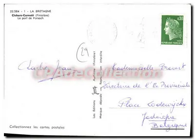 Clohars-Carnoët (Finistère) — O porto de Porsach — As Edições Jean — Verso