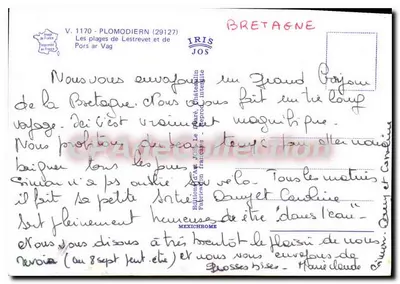 As praias de Lestrevet e de Pors ar Vag — Bretanha — Edições JOS, Plomodiern — Verso