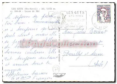 Les Gets (Hte-Savoie) — stacja narciarska — wydawca Combier, n° 106-44 — Rewers