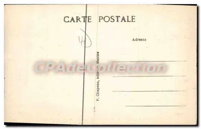 Le Pouliguen (Loire-Inf.) — O Caisso na Saída da Promenade — F. Chapeau, editor, Nantes, n° 152 — Verso