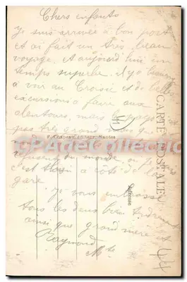 Le Croisic (Loire-Inf.) — A Baía a maré baixa — F. Chapeau, Nantes, n°12 — Verso