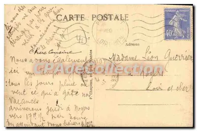 Pornichet (Loire-Inf) — As Tendas, a Praia e a Baía — Verso