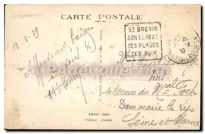 Préfailles (L.-Inj.) — A Roche creuse e a Côte Saint-Gildas — Saby — Verso