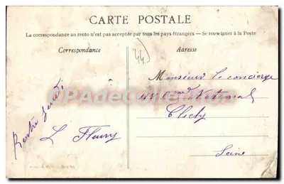 Pornic (Loire-Inférieure) — A costa e os chalets da Noveillard — Artaud-Nozais, Nantes, n°1224 — Verso