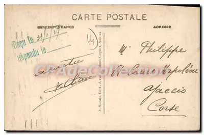 NANTES - De Oversteekbrug — uitgever J. Nozais, n° 855 — Achterkant