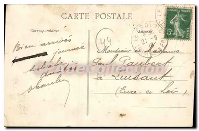 Le Croisic (L.-Inf.) — Navio petroleiro prestando serviço entre Le Croisic e Pen-Bron — Artaud-Nozais, Nantes — Verso