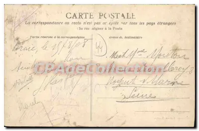Pornic (Loire-Inf.) — El Castillo y vista general — Artaud-Nozais, Nantes, n°56 — Reverso