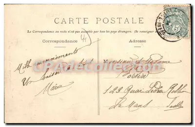 La Baule - El Boulevard Hennecart, hacia Pornichet — Colección A. Thirnet, editor, Nantes — Reverso