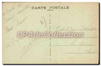 Préfailles — De Strand en de Kabinen — G. Arvand, uitgever Nantes, n°32 — Achterkant
