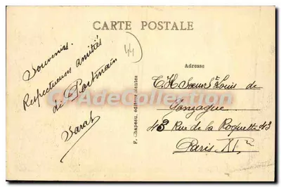 Pornic (Loire-Inf.) — Port, obok Zamek — F. Chapeau, wydawca Nantes, nr 306 — Rewers