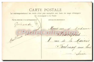 Guerande — Os Muros da Porta Vannetaise à Porta Bizienne (Monumento Histórico do Século XIV) — Coleção AD, n° L-1 150 — Verso
