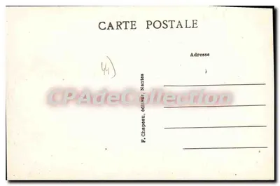 Batz-sur-Mer (Loire-Inf.) — La Plage Saint-Michel, uitzicht op de Rochers de Pierre-Longue — P. Chapeau, Nantes, n°107 — Achterkant