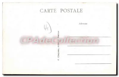 Batz (Loire-Inf.) — Rocce e Spiaggia di Saint-Michel — G. Chapeau, editore Nantes — Verso