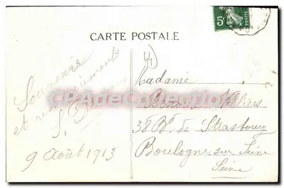 Pornichet (Loire-Inf.) — Plaża w kierunku Starego Pornichet — Zbiór F. Chapeau, Nantes, 2e mille — Rewers
